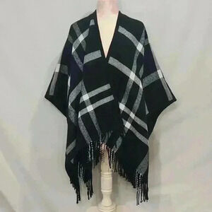 Lord and Taylor Plaid Shawl Wrap